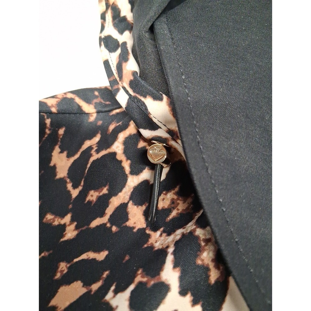 Kate Spade New York Women's Hooded Leopard Rain Trench Jacket Size Small - Picture 7 of 16